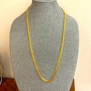 NEW 30”inch Long Gold Toned Thick Chain Necklace